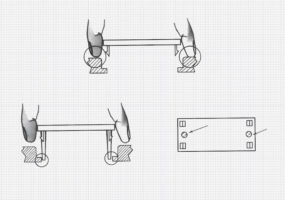 If unavoidable, guiding structures should be provided