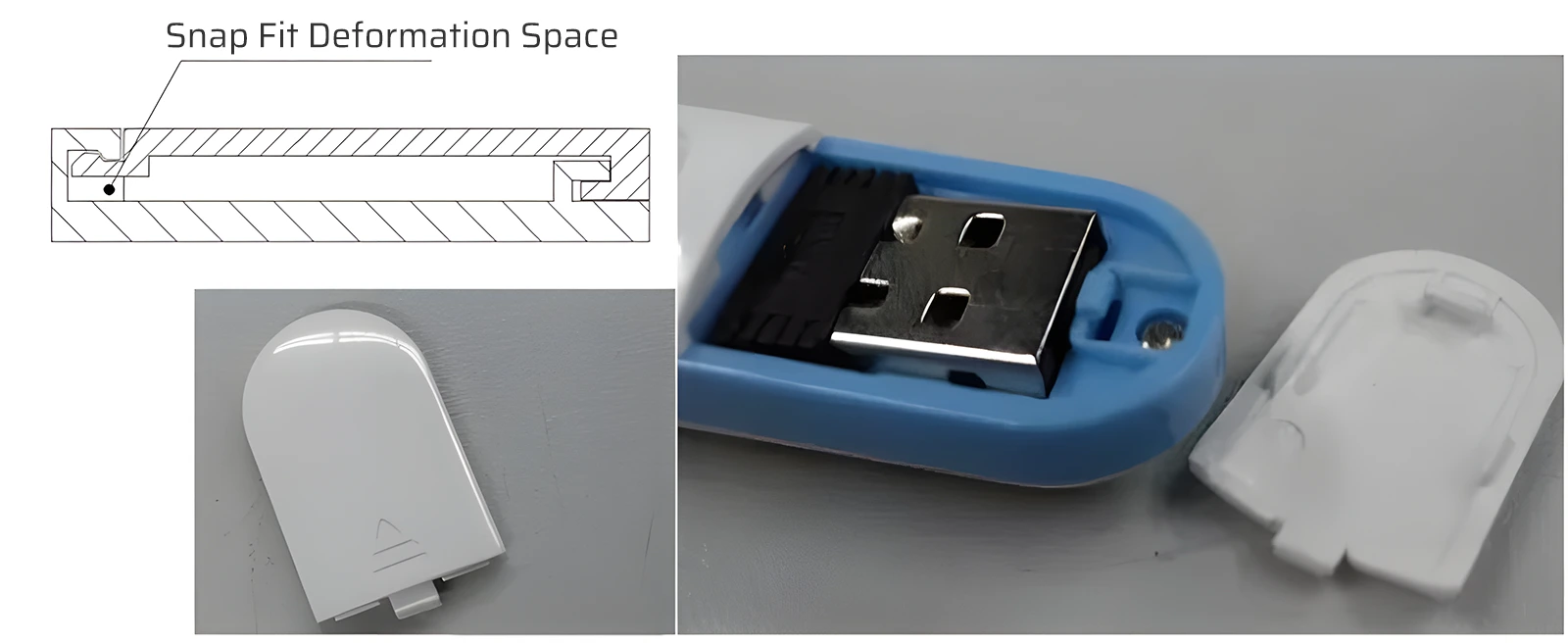 another variant of U-shaped snap-fit